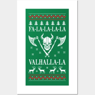 Christmas Xmas Fa La La La La La Valhalla La Posters and Art